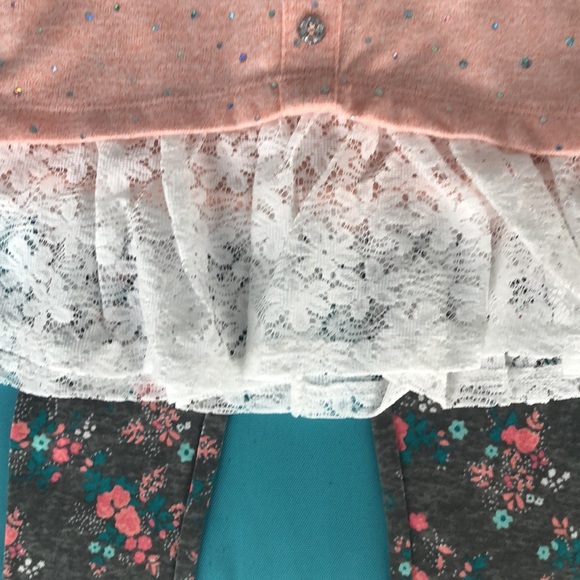 Cute Toddler Flower Bling 2 Piece Set - Picture 3 of 6